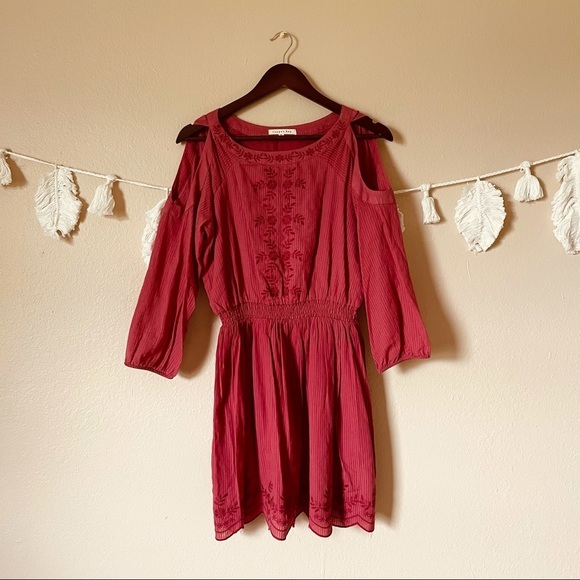 Copper Key | Embroidered Off Shoulder Dress - Picture 1 of 5